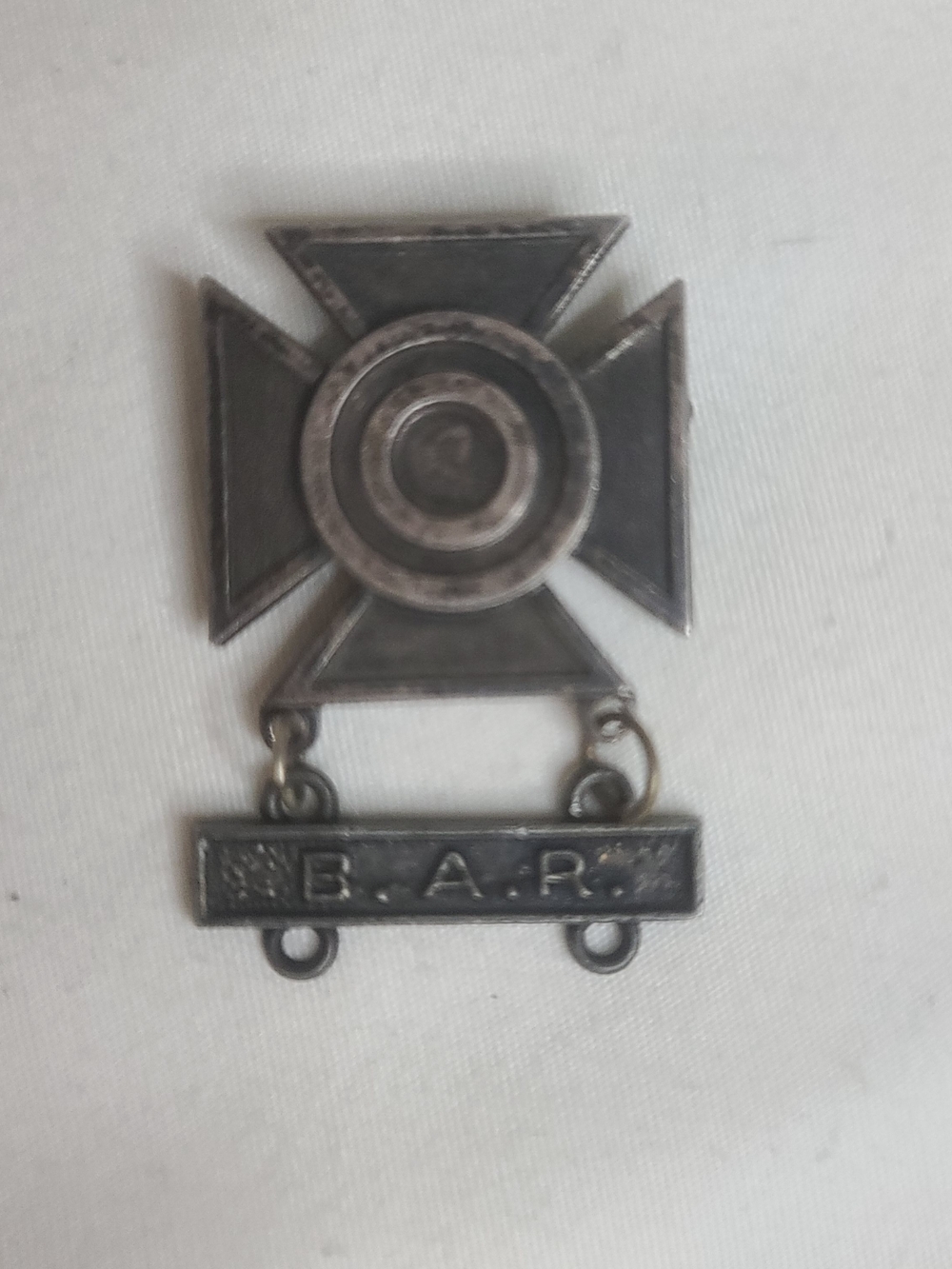 Vintage Sterling Silver U.S. Military Army Sharpshooter Qualification B.A.R. Pin